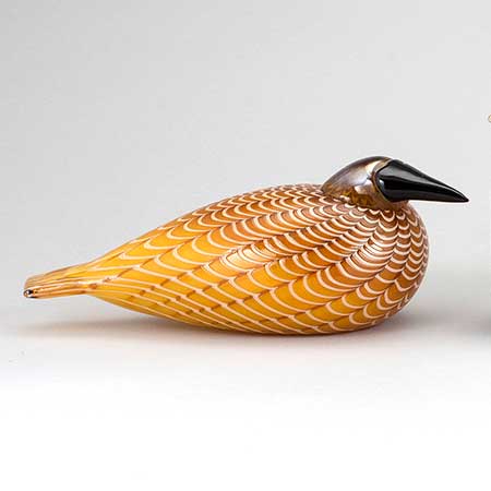 スクーデリア　オイバ・トイッカ ガラスの鳥 赤いコアジサシ　1996年 スクーデリア様専用 オイバ・トイッカ ガラスの鳥 赤い
